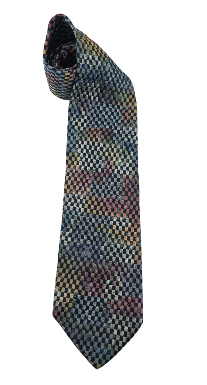 Vintage Cravatta Missoni Multicolore in Seta e Misto Fibre