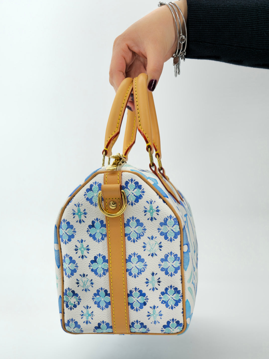 LOUIS VUITTON By The Pool Speedy Bandouliere 25 Lagoon Blue