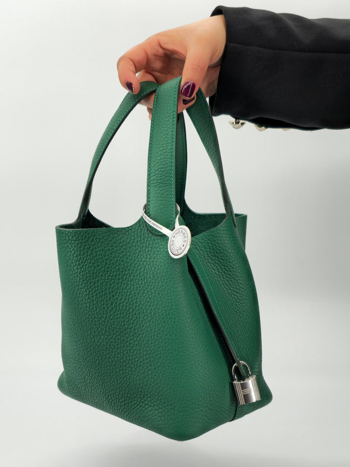 HERMÈS PICOTIN  18 VERT MOYEN