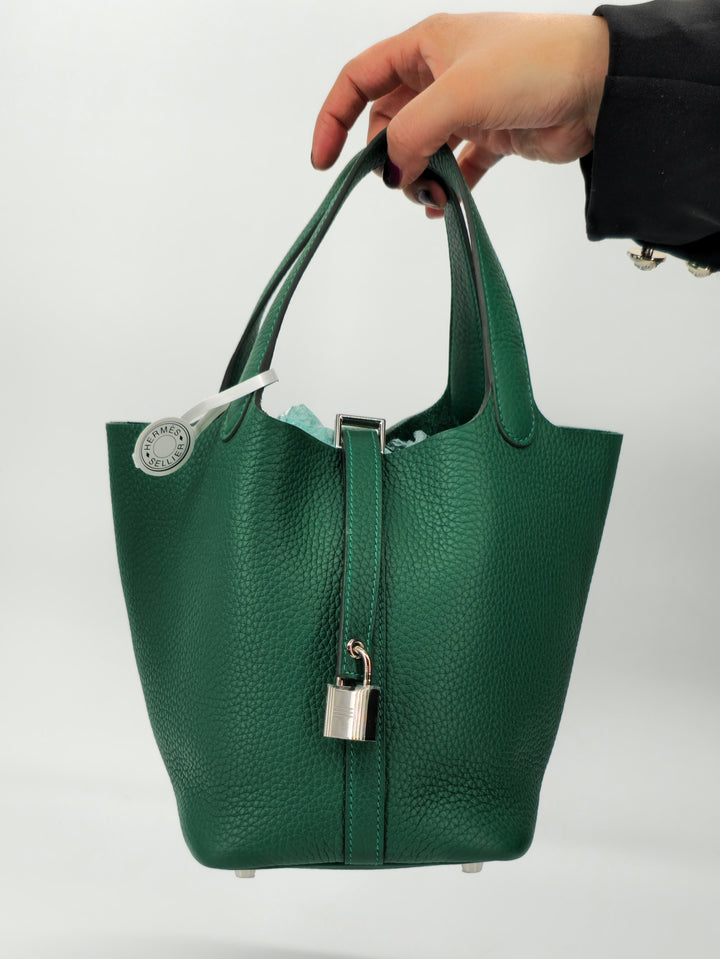 HERMÈS PICOTIN  18 VERT MOYEN