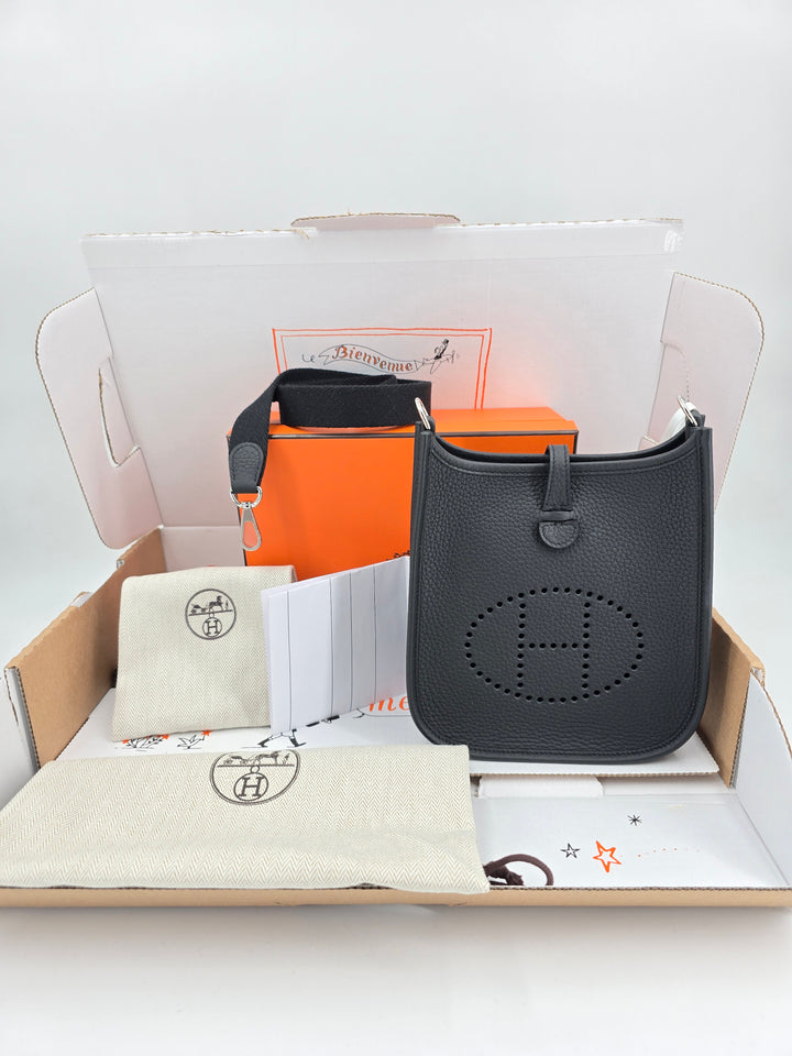 HERMÉS Evelyne 16 Amazone Noir/Noir