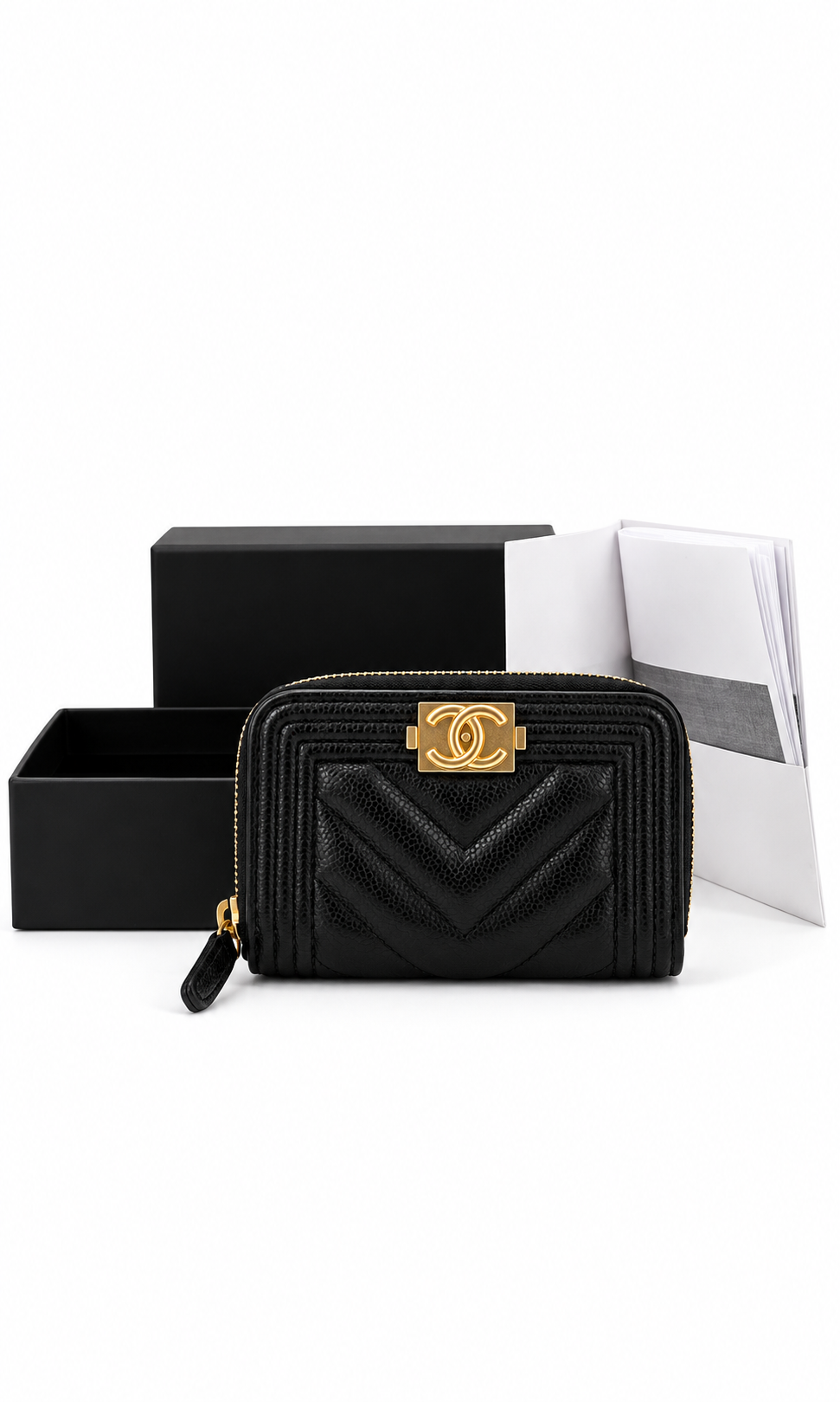 CHANEL BOY PORTAMONETE/CARTE