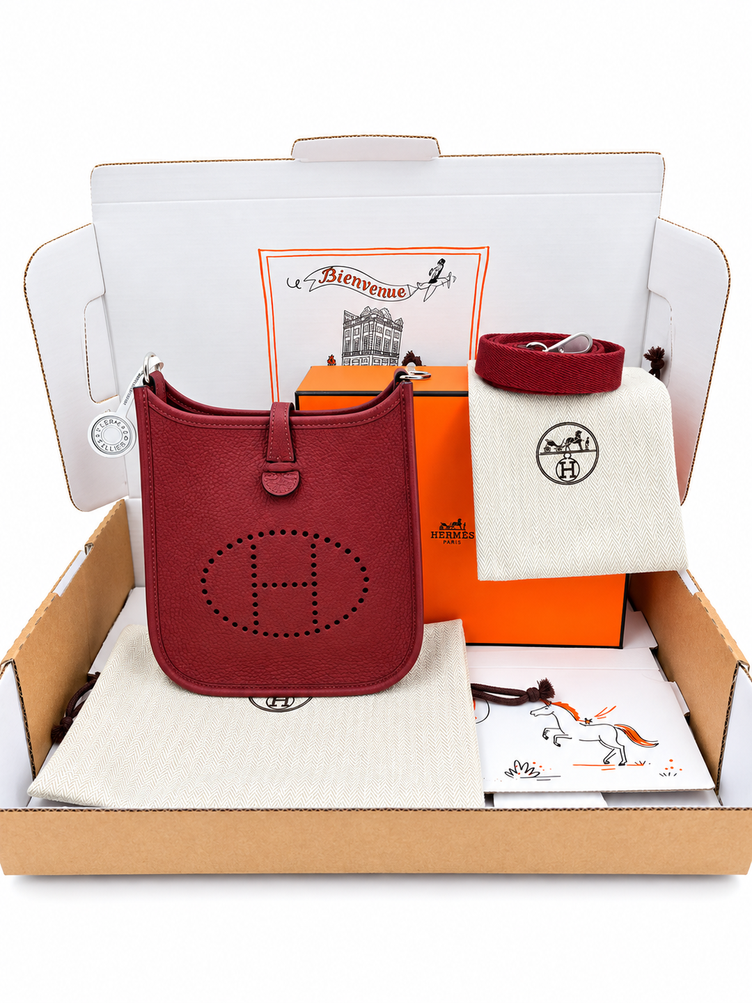 HERMÉS                                Evelyne16                         Amazone Rouge/Rouge