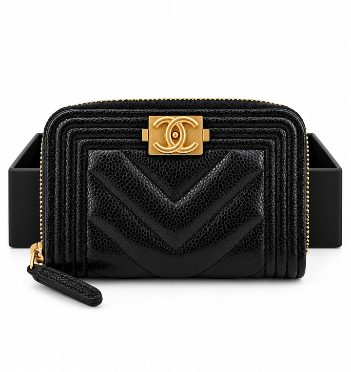 CHANEL BOY PORTAMONETE/CARTE